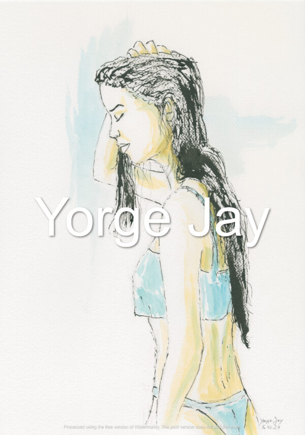 Young Girl on the Beach -Digital Copy